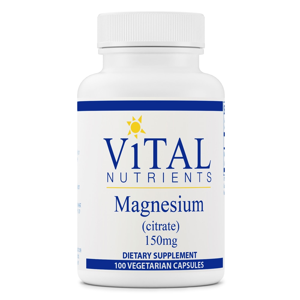 Magnesium Citrate -- 150 mg - 100 Capsules (Капсулы) Vital Nutrients