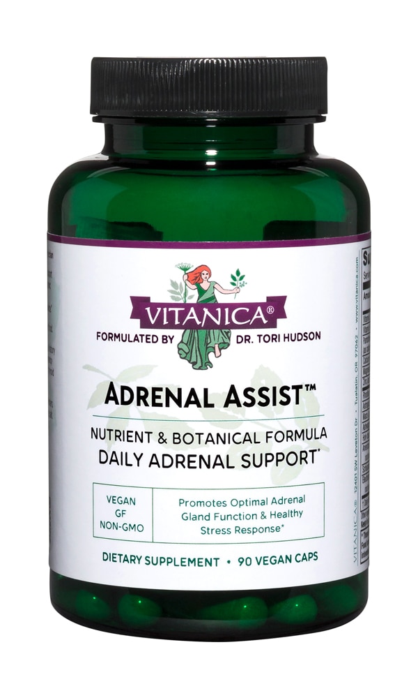 Adrenal Assist™ -- 90 Vegetarian Capsules (Вегетарианские капсулы) Vitanica