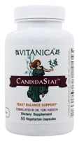 CandidaStat™ Поддержка баланса дрожжей, 60 вегетарианских капсул Vitanica