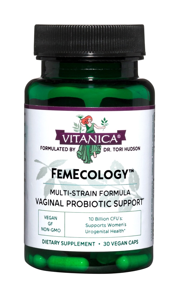 FemEcology™ Vaginal-Intestinal Support -- 10 billion - 30 Vegetarian Capsules (Вегетарианские капсулы) Vitanica