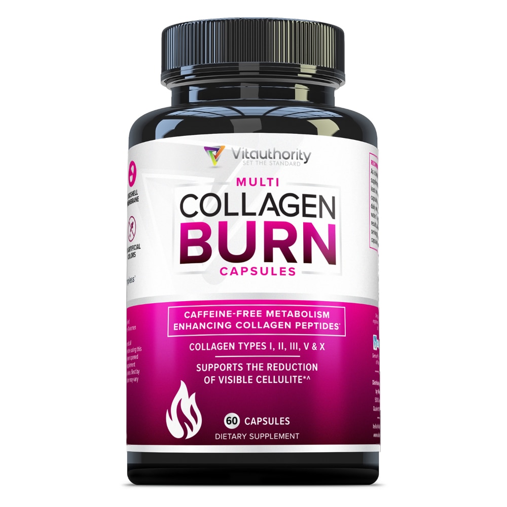 Multi-Collagen Burn Capsules (Капсулы) -- 60 Capsules Vitauthority