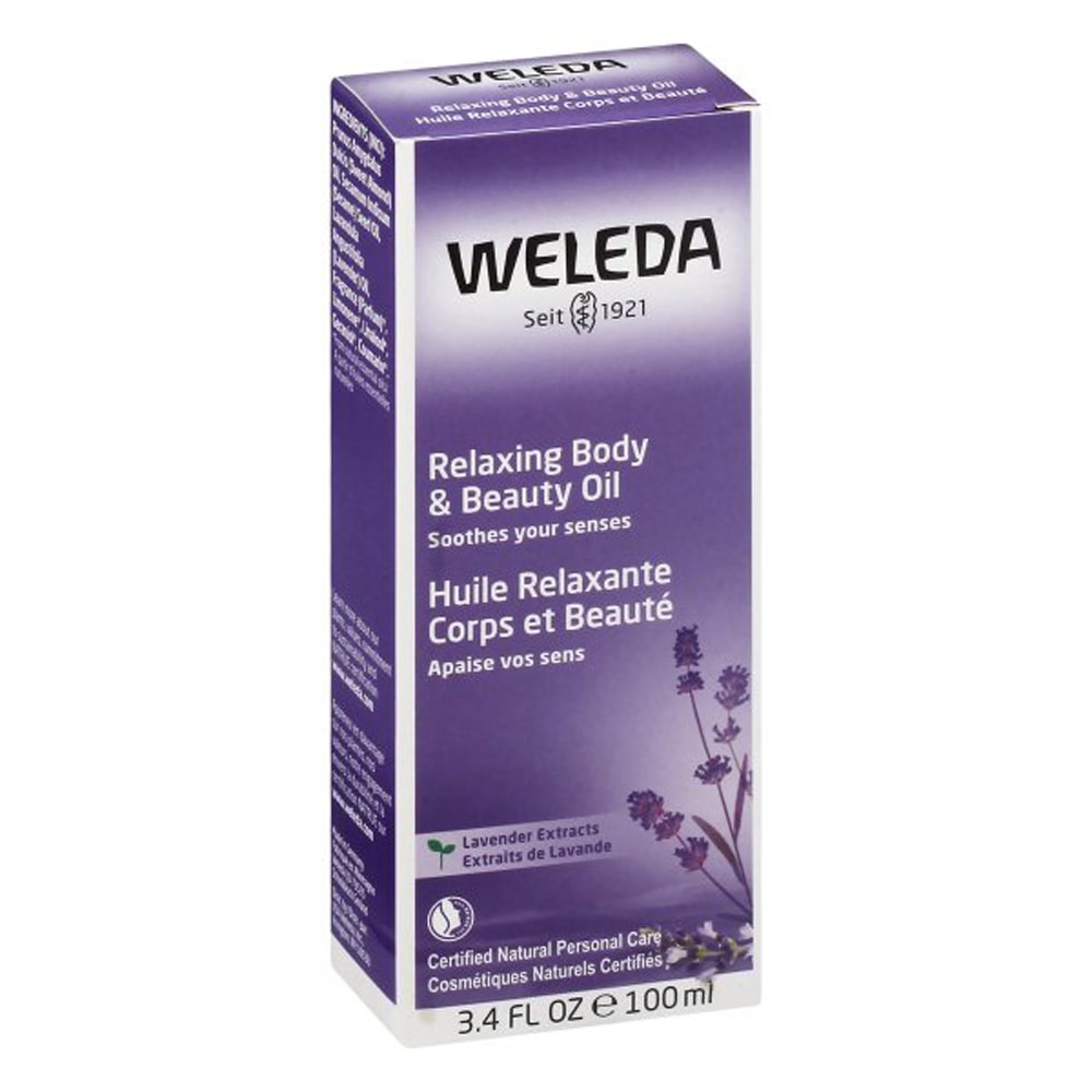 Weleda Relaxing Body &amp; Лавандовое косметическое масло — 3,4 жидких унции Weleda