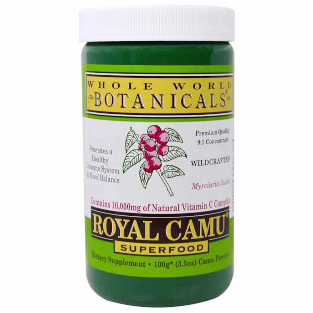 Royal Camu Superfood Powder (Порошок) -- 3.5 oz (Унции) Whole World Botanicals