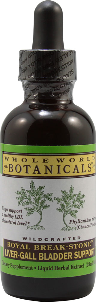 Whole World Botanicals Royal Break Stone Liver для поддержки желчного пузыря -- 2 жидких унции Whole World Botanicals