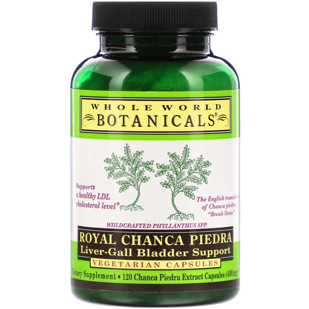 Royal Chanca Piedra Liver Gall Bladder Support -- 400 mg - 120 Vegetarian Capsules (Вегетарианские капсулы) Whole World Botanicals