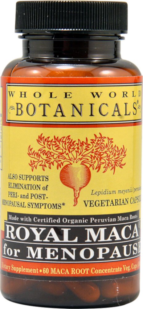 Royal Maca® для менопаузы — 60 вегетарианских капсул Whole World Botanicals