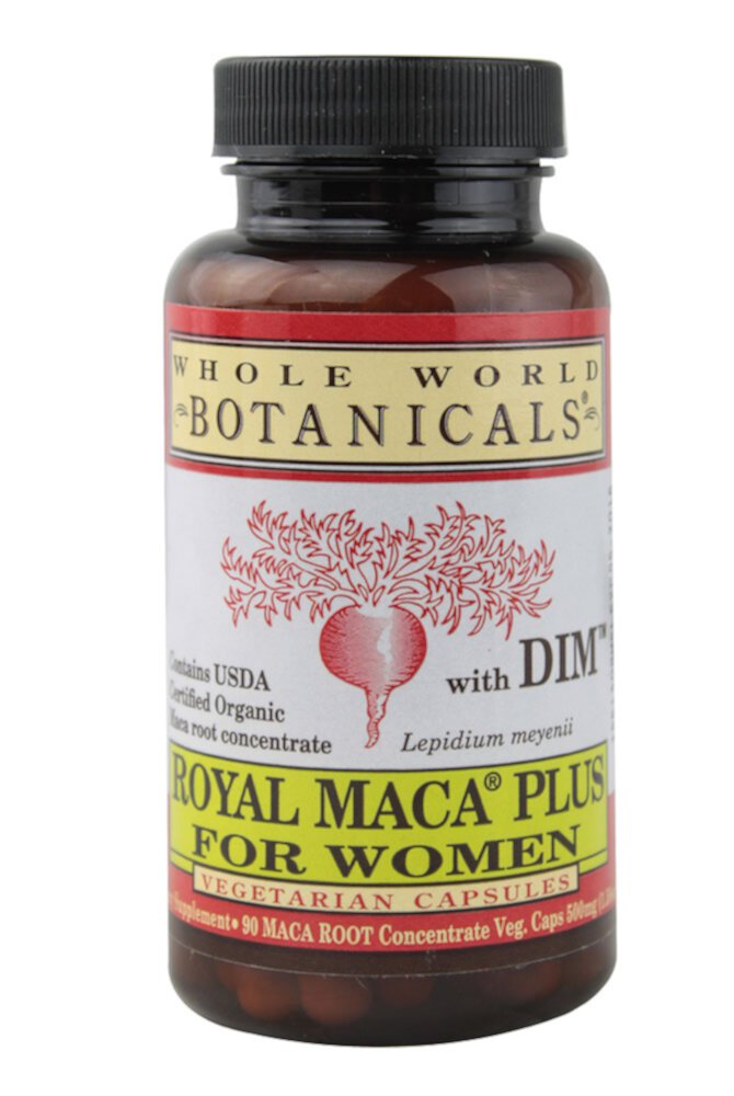 Royal Maca® Plus for Women -- 500 mg - 90 Vegetarian Capsules (Вегетарианские капсулы) Whole World Botanicals