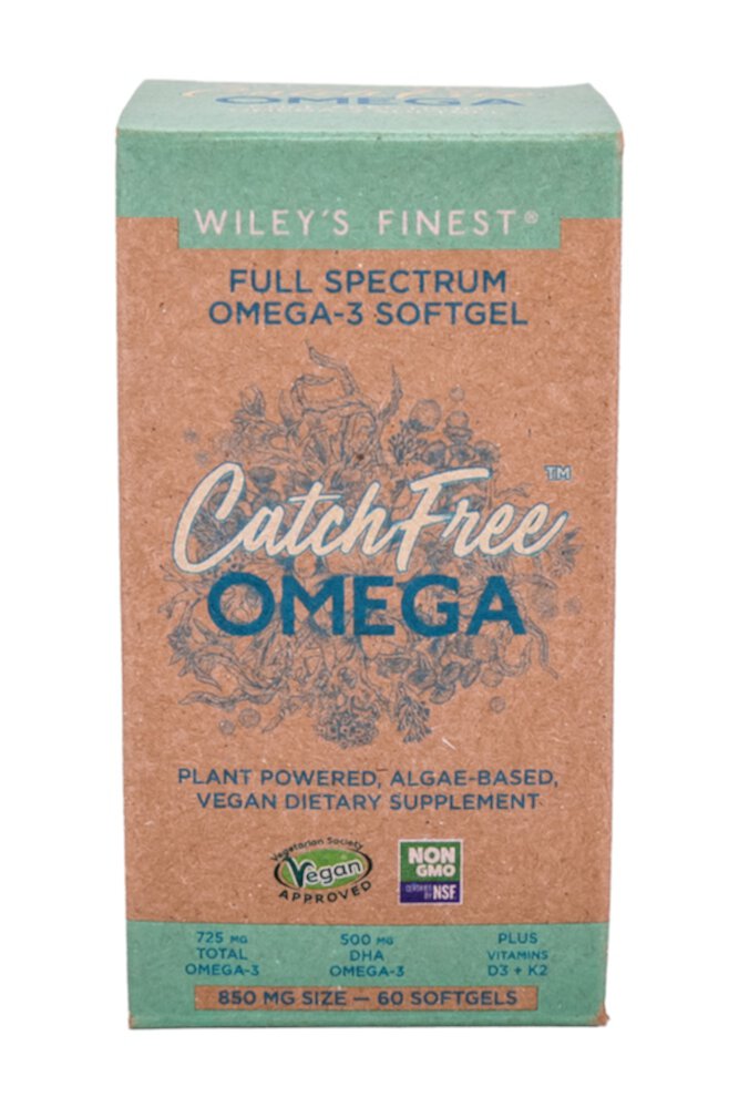 Wiley's Finest Catch Free Omega Full Spectrum Omega-3 — 60 мягких капсул Wiley's Finest