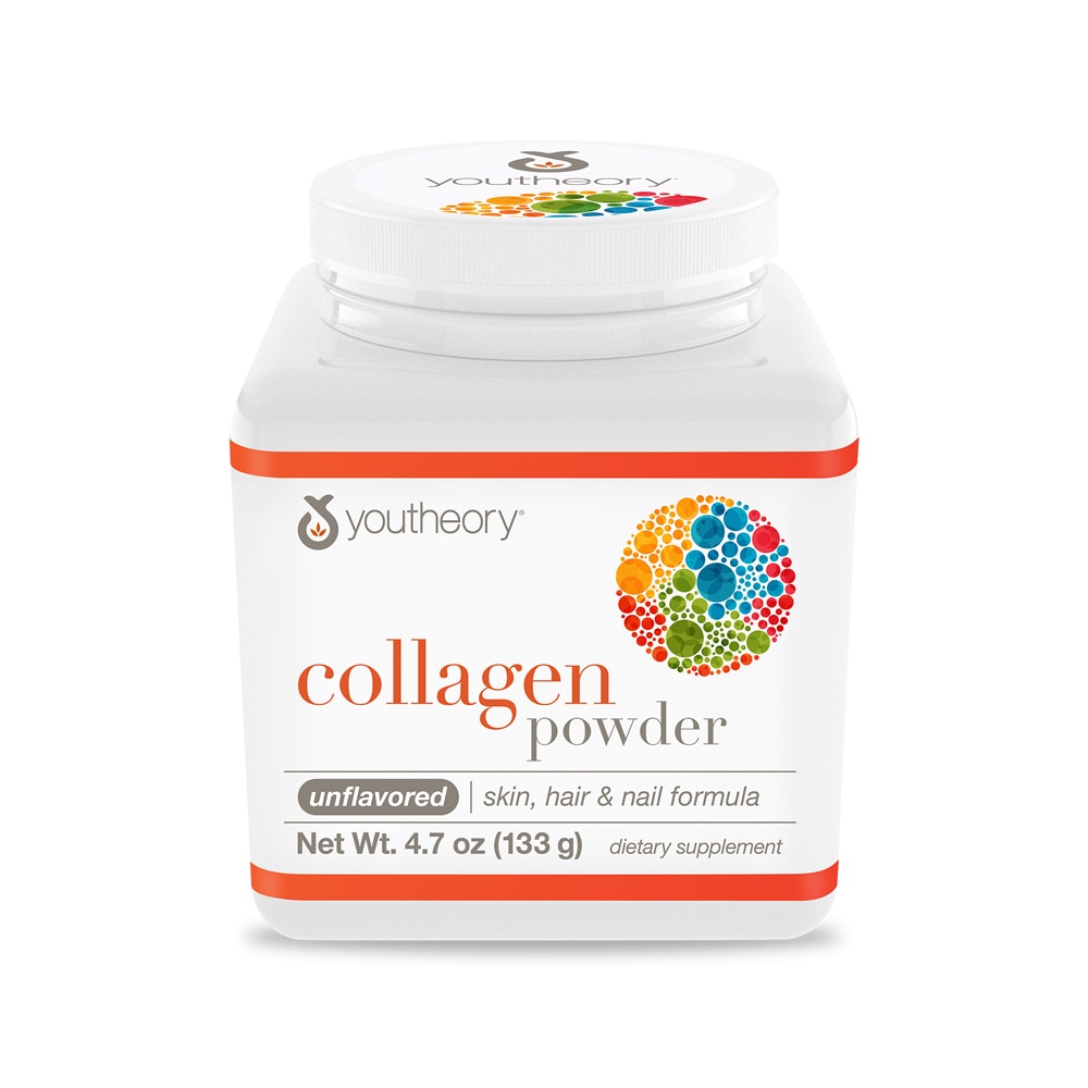 Collagen Powder (Порошок) Unflavored (Без вкуса) -- 4.7 oz (Унции) Youtheory