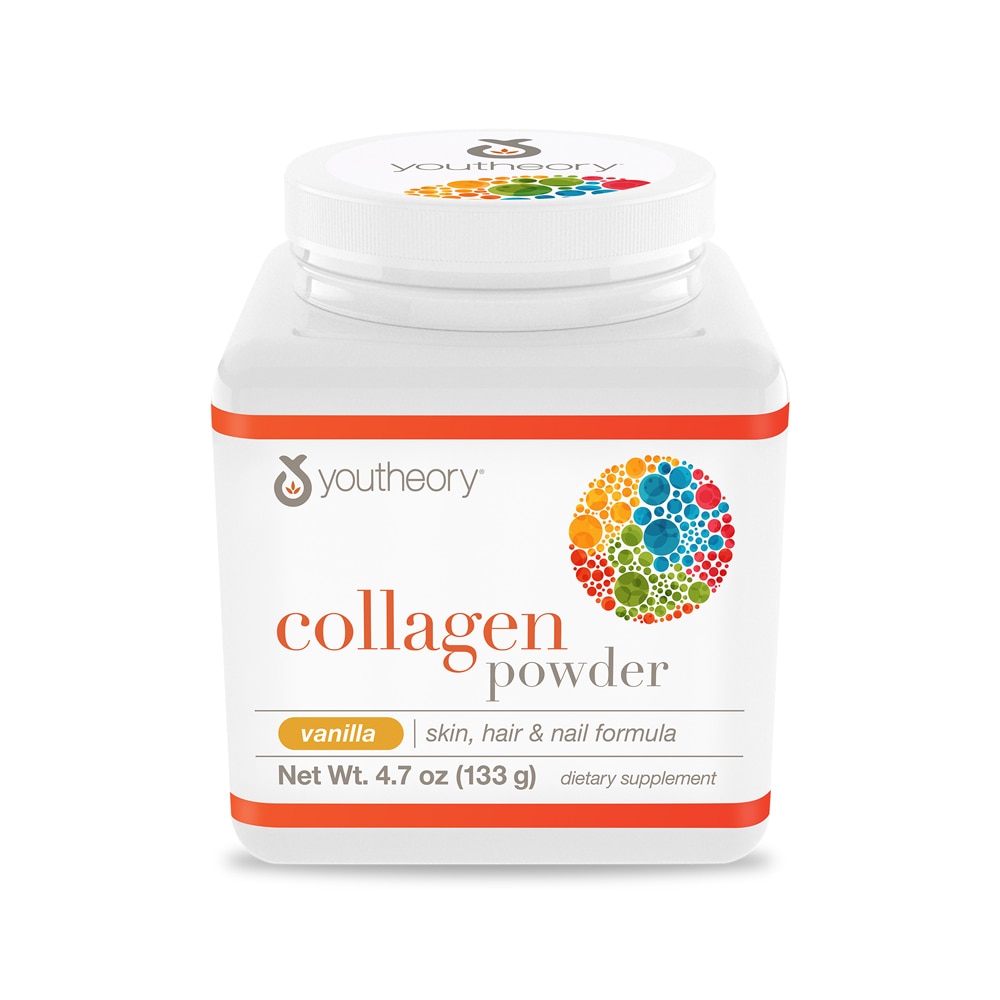 Collagen Powder (Порошок) Vanilla -- 4.7 oz (Унции) Youtheory