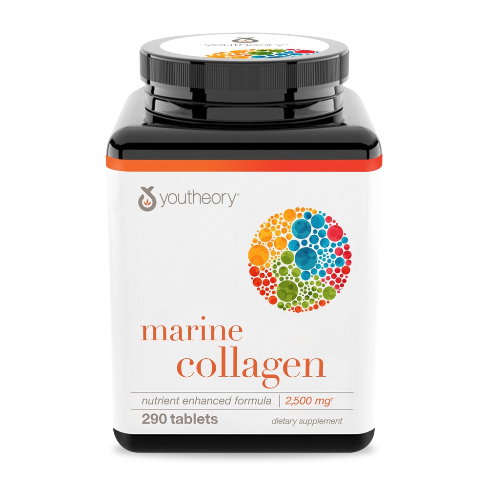 Marine Collagen -- 2500 mg - 290 Tablets (Таблетки) Youtheory