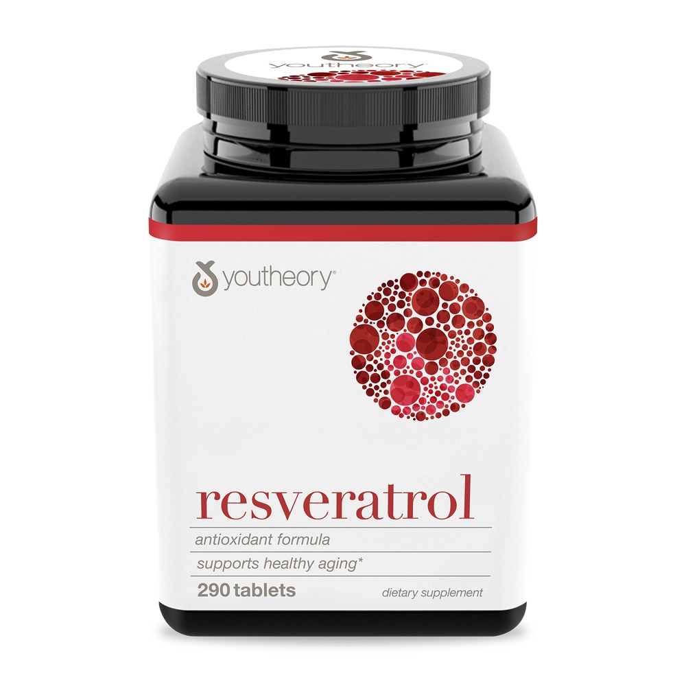 Resveratrol Anti-Aging Benefits -- 290 Tablets (Таблетки) Youtheory