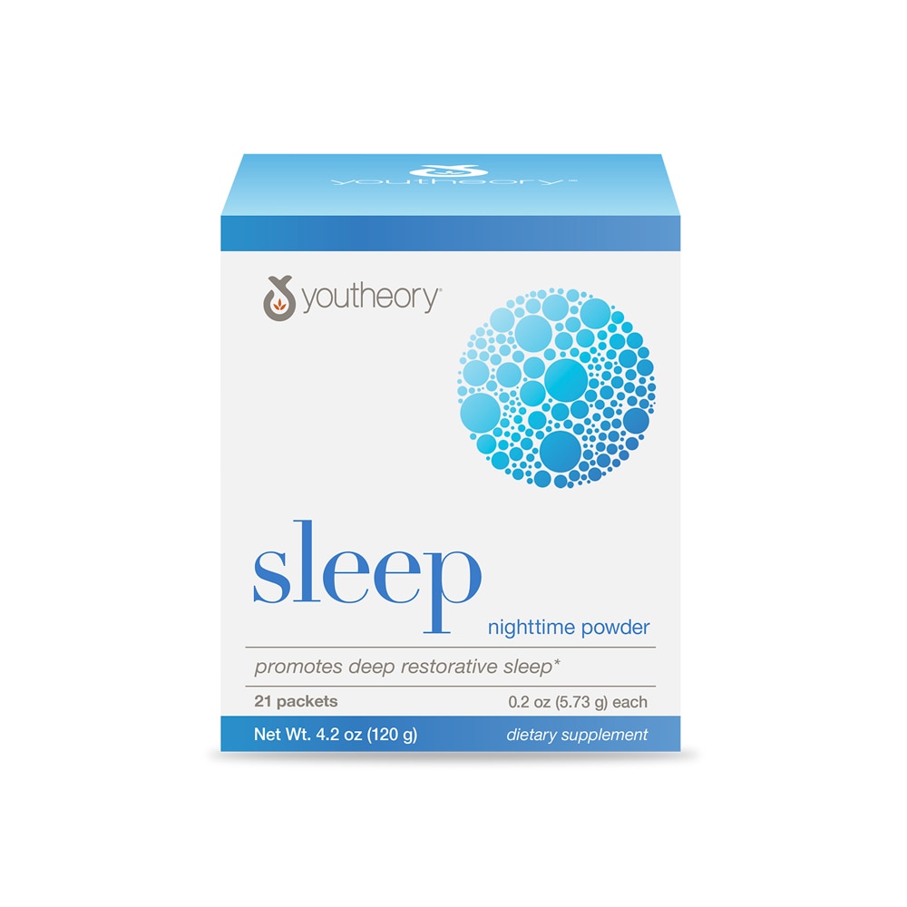 Sleep Nighttime Powder (Порошок) Natural Lemon Lime -- 21 Packets (Пакеты ) Youtheory