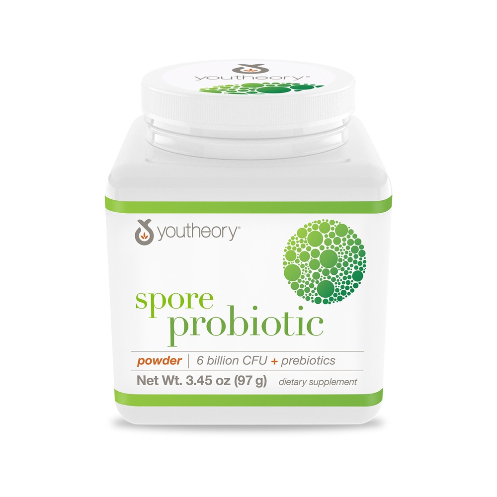 Spore Probiotic Powder (Порошок) plus Prebiotics -- 3.4 oz (Унции) Youtheory