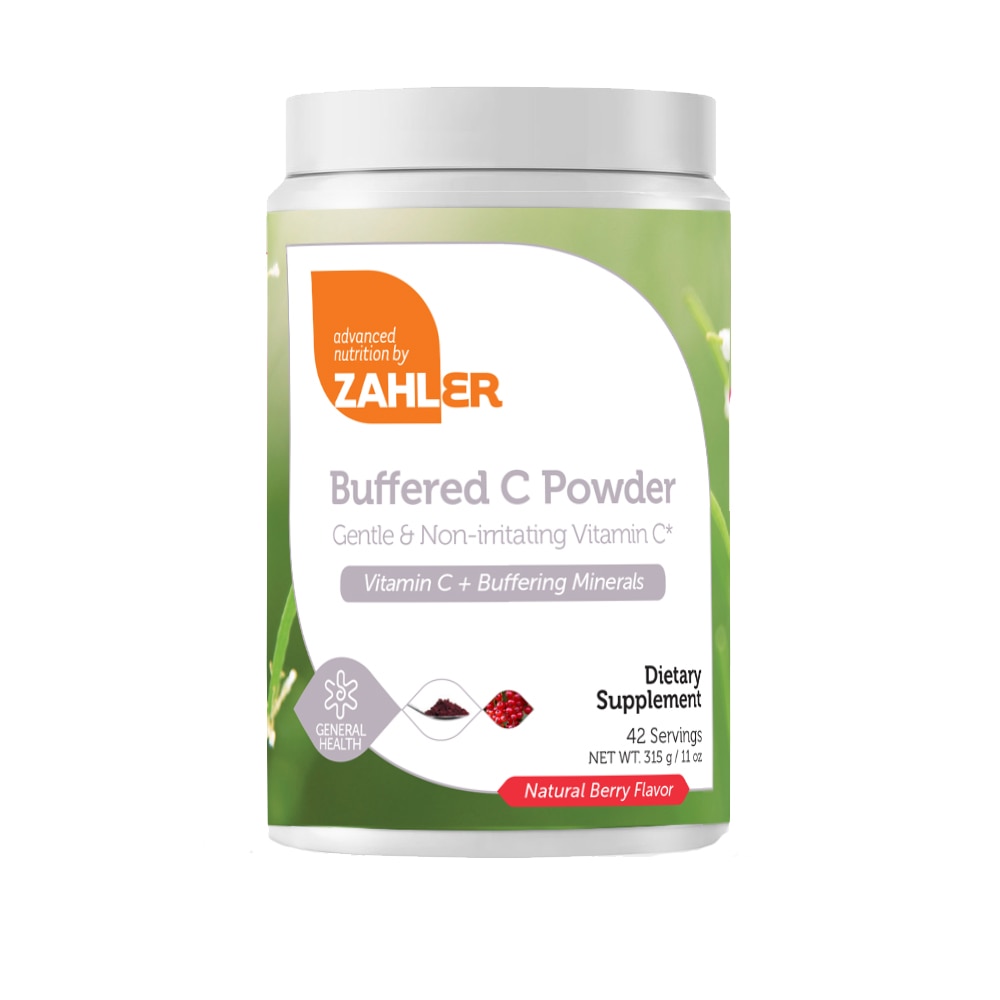 Buffered C Powder (Порошок) Natural Berry -- 11 oz (Унции) Zahler