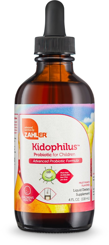 Kidophilus Fruit Punch -- 4 fl oz (Жидкие унции) Zahler