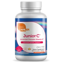 Junior C Chewables (Жевательные таблетки) Natural Orange -- 250 mg - 180 Tablets (Таблетки) Zahler