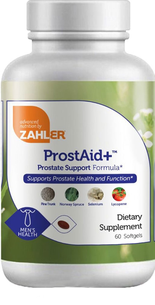 Формула поддержки простаты Zahler ProstAid+™ — 60 мягких капсул Zahler