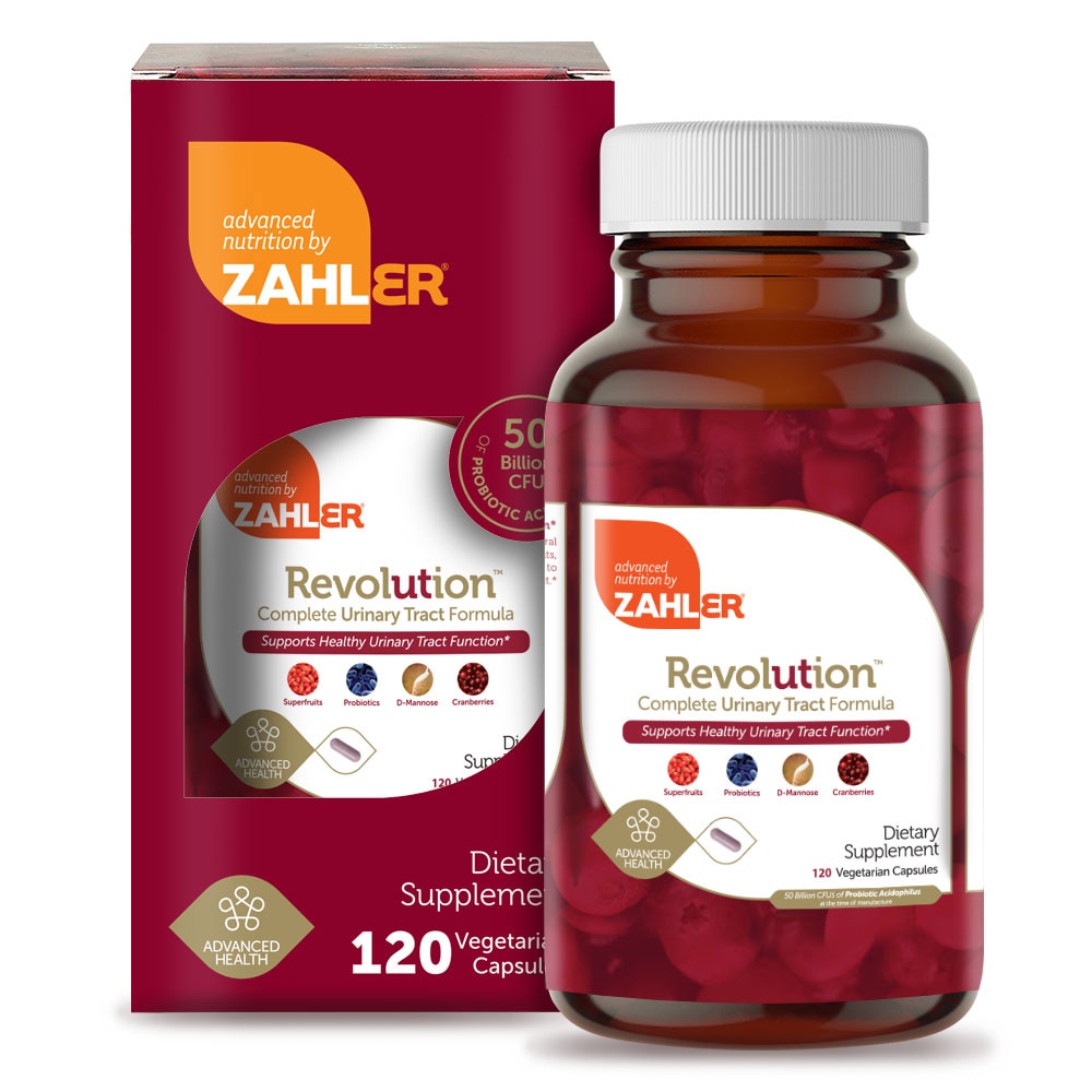 Zahler Revolution Complete Formula для мочевыводящих путей — 120 вегетарианских капсул Zahler