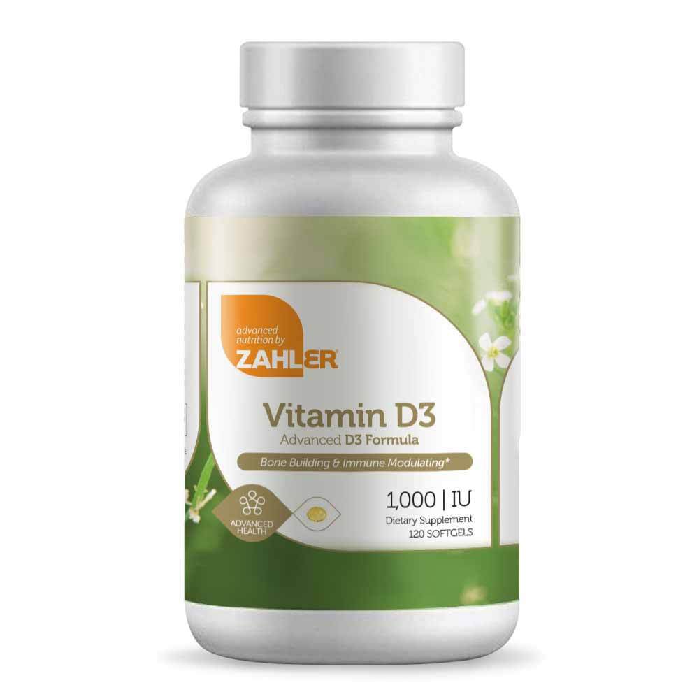 Vitamin D3 -- 1000 IU - 120 Softgels (Мягкие капсулы) Zahler