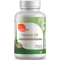 Витамин D3 - 3000 МЕ - 120 мягких капсул - Zahler Zahler