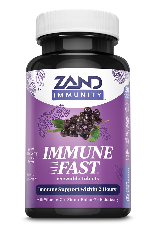 Immune Fast™ Sweet Elderberry -- 30 Chewable Tablets (Жевательные таблетки) Zand