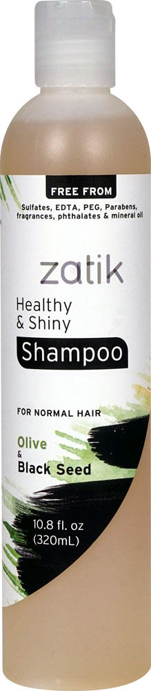 Zatik Healthy & Shiny Шампунь с оливковым и черным тмином -- 10,8 жидких унций Zatik