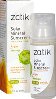 Zatik Solar Mineral Солнцезащитный крем SPF 30 – 1,7 жидких унций Zatik