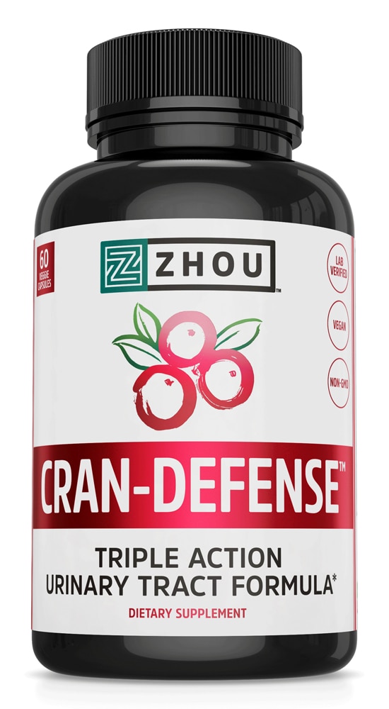 Zhou Cran-Defense - 60 растительных капсул Zhou