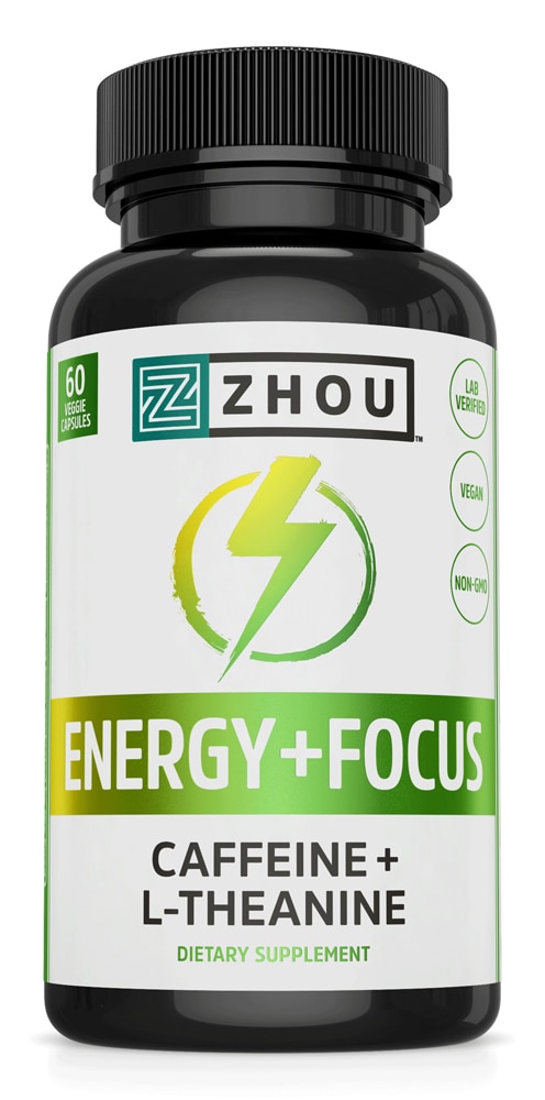 Energy plus Focus -- 60 Veggie Caps (Вегетарианские капсулы) Zhou