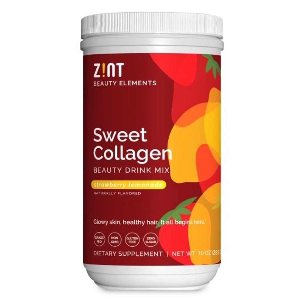 Zint Sweet Collagen Peptides Powder Клубничный лимонад - 10 унций Zint