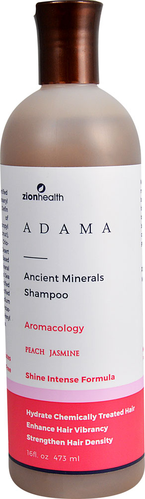 Zion Health Adama Clay Minerals Шампунь Персик Жасмин -- 16 жидких унций Zion Health