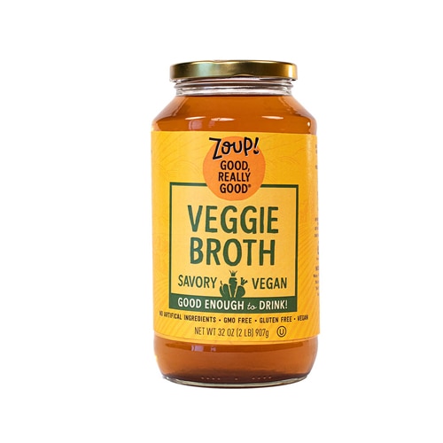 Non-GMO Broth Veggie -- 31 fl oz (Жидкие унции) Zoup