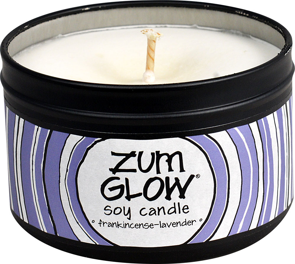 Zum Glow® Soy Candle Ладан-Лаванда - банка 7 унций ZUM