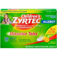 Zyrtec Children's Allergy Dissolve Tabs – 10 мг – 12 таблеток Zyrtec