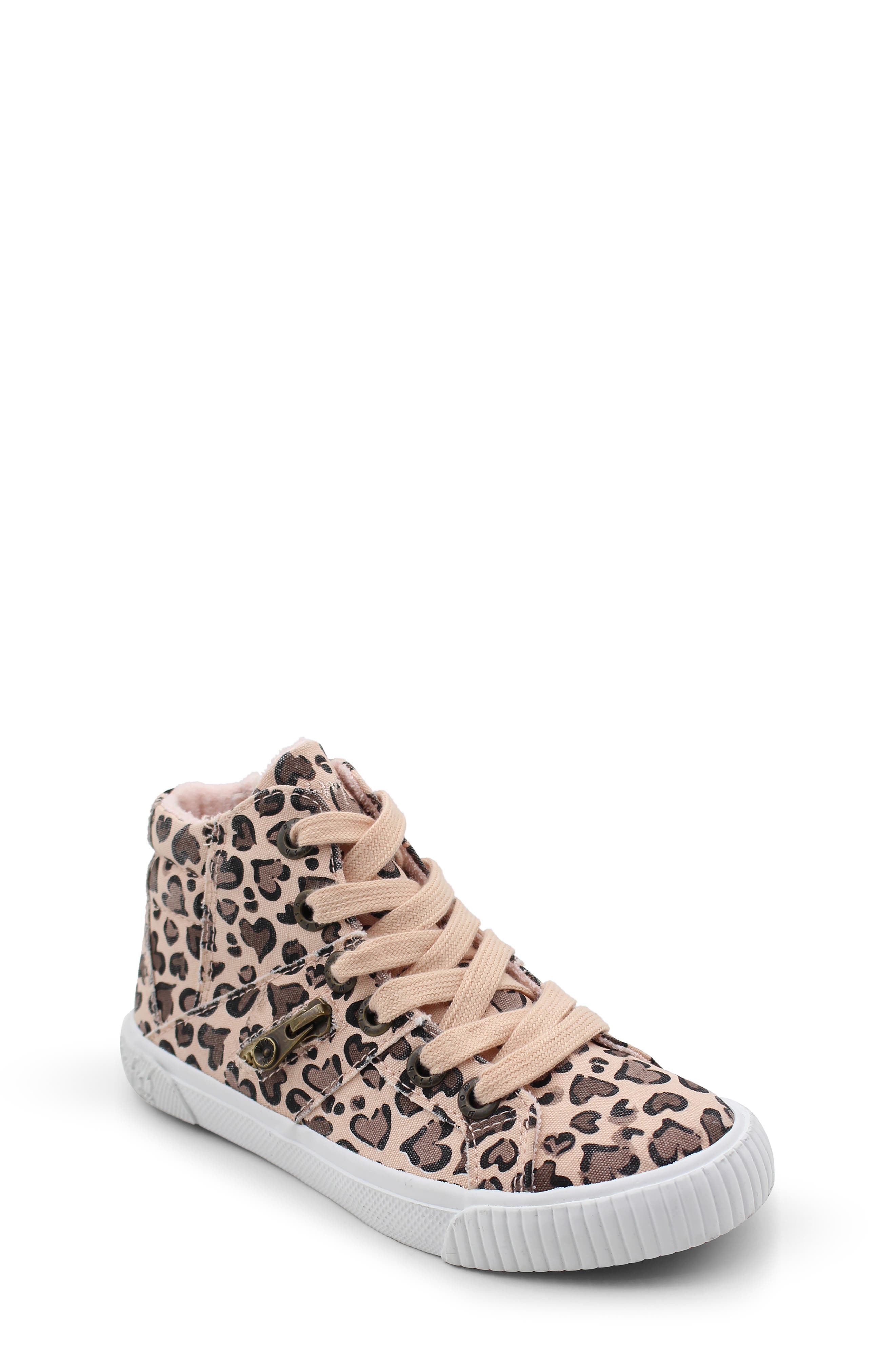 Kids' Valetta Leopard Print High Top Sneaker Blowfish Footwear