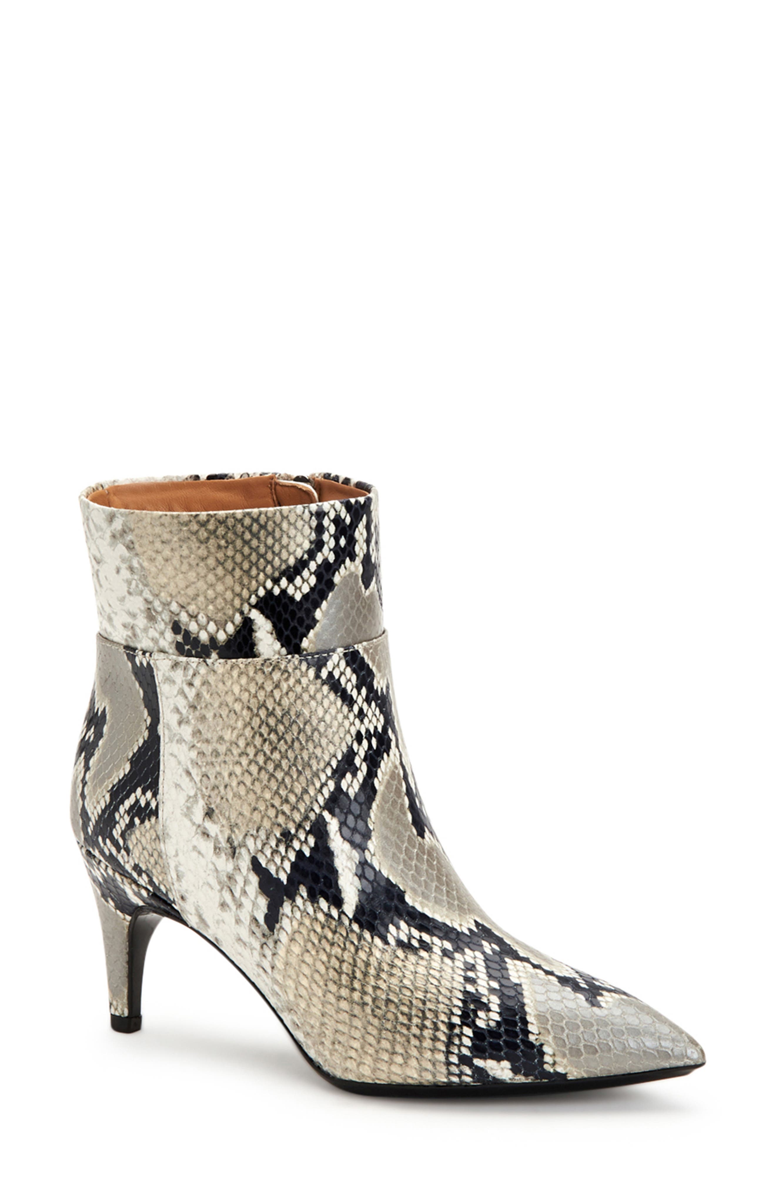 Marabella Snake Embossed Heeled Boot