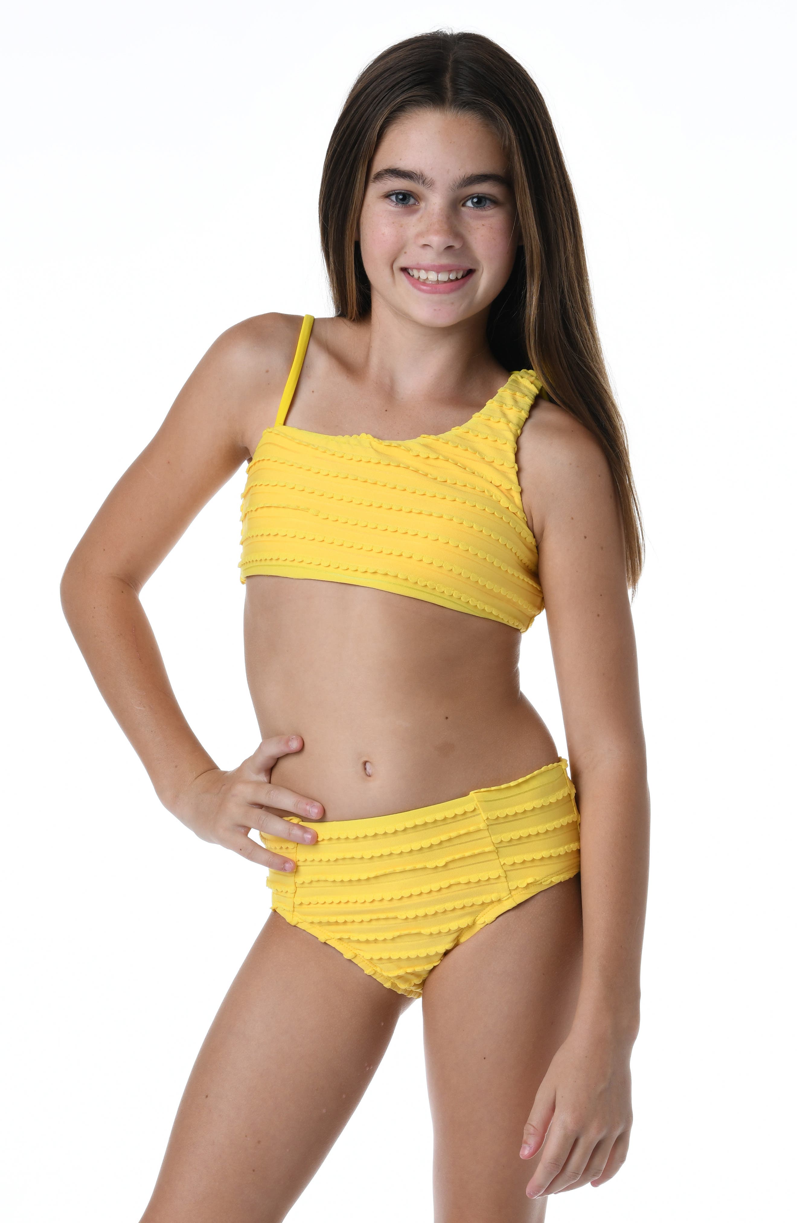 Kids' Sandollar One-Shoulder Two-Piece Swimsuit Hobie