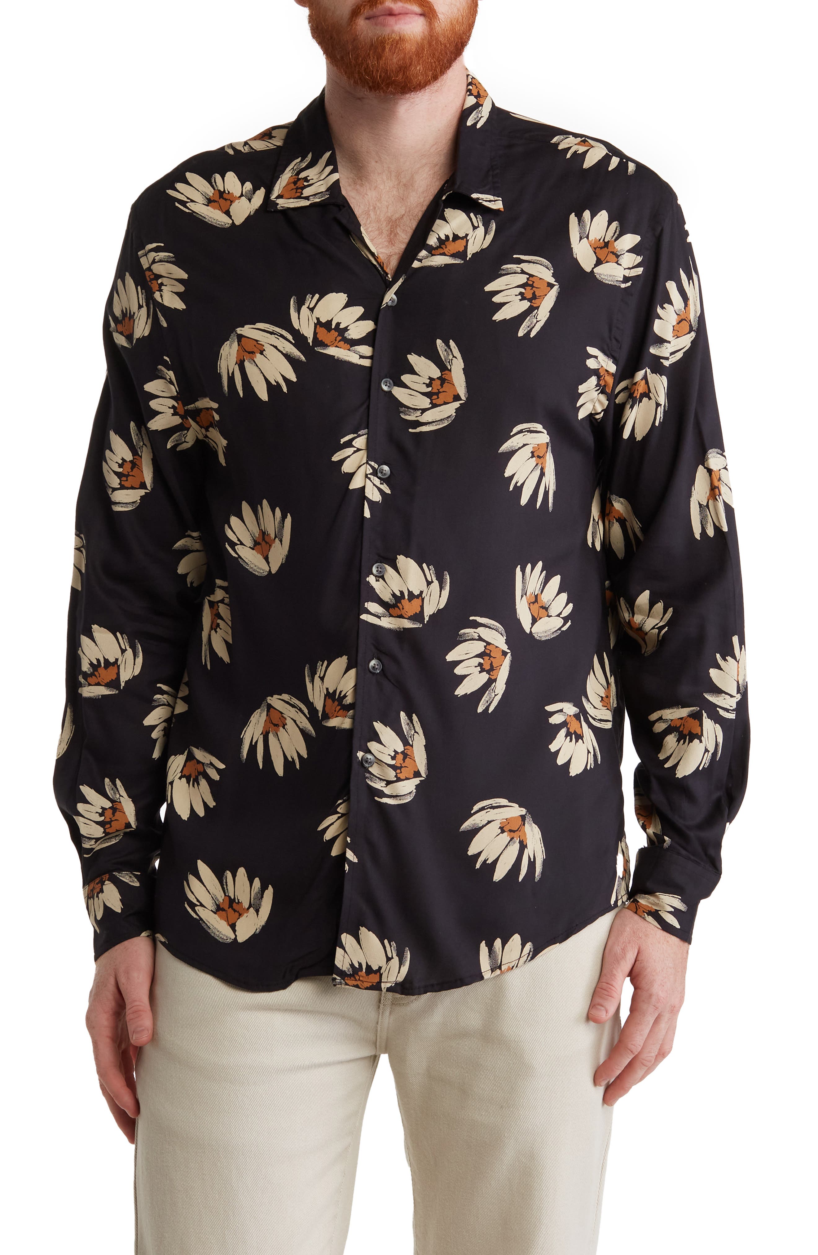 Рубашка с цветочным принтом Coastal на пуговицах спереди Sovereign Code