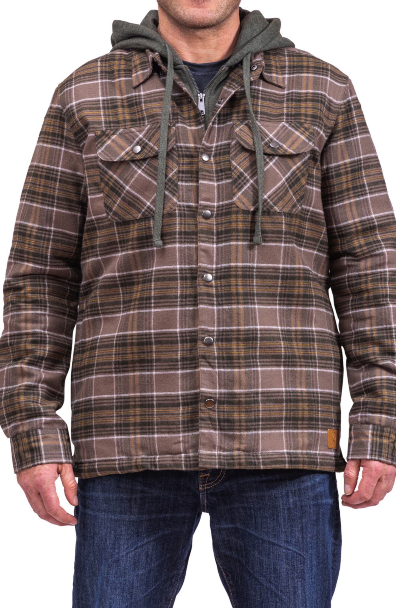 Куртка-рубашка из стеганой фланели Beefy Cloudveil Mountainworks