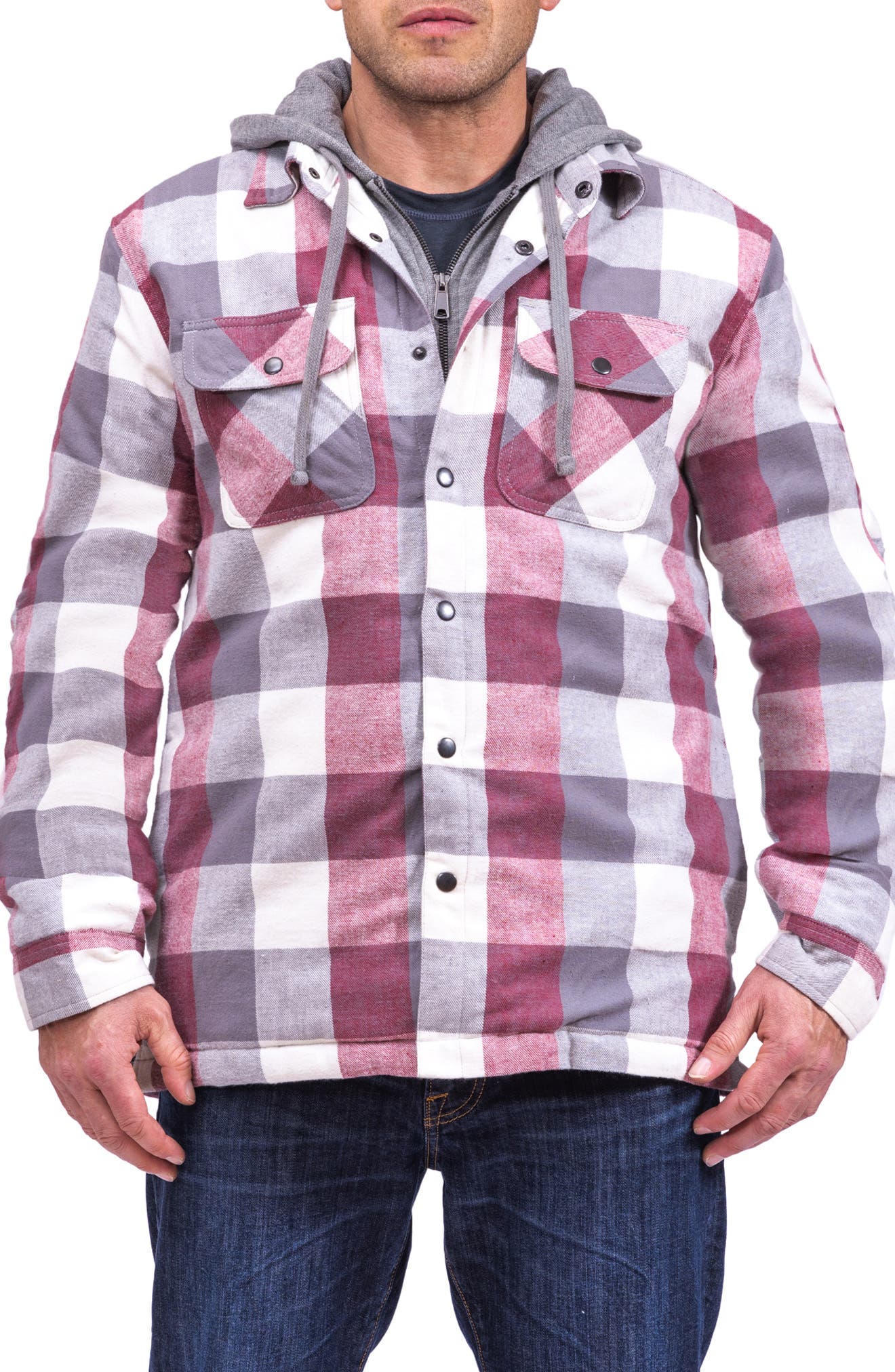 Faux Shearling Lined Flannel Shirt Jacket Cloudveil Mountainworks