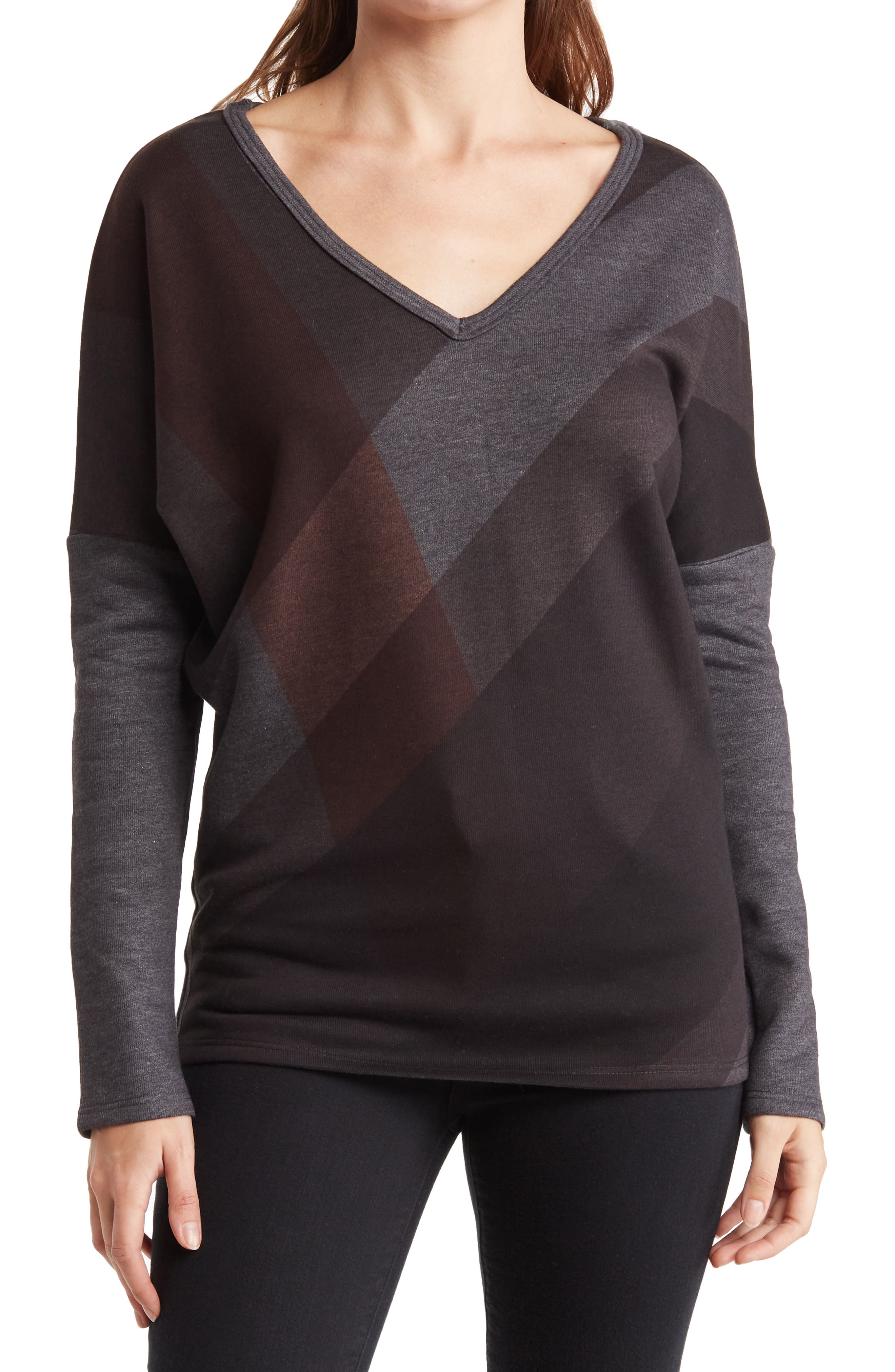 V-Neck Dolman Sweater Go Couture
