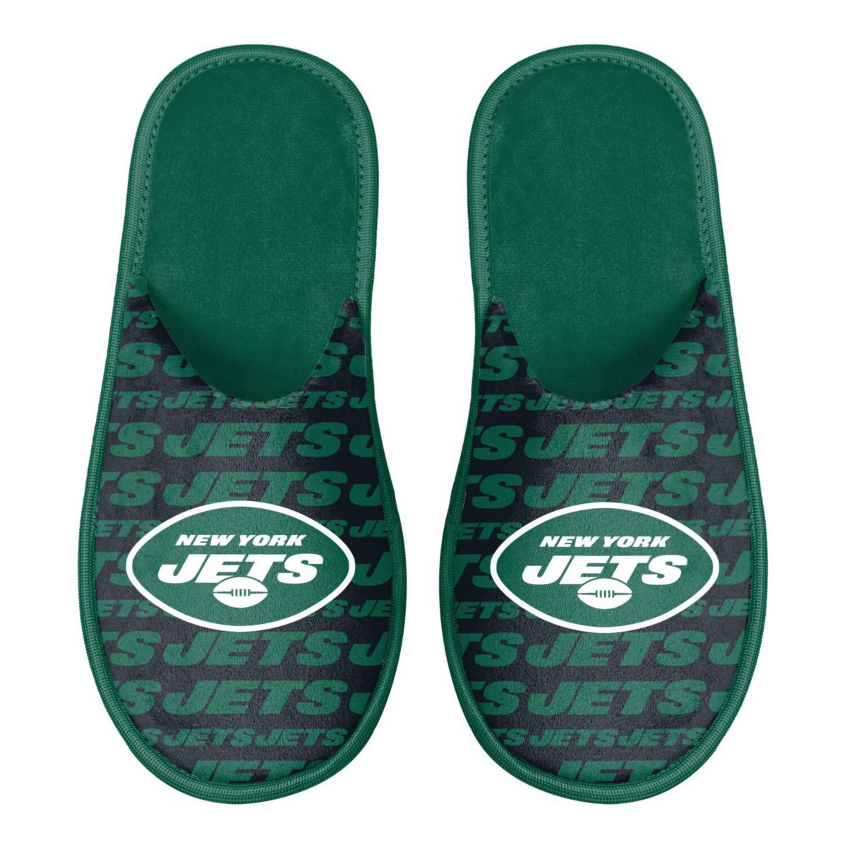 Мужские Тапочки FOCO New York Jets Scuff Logo FOCO