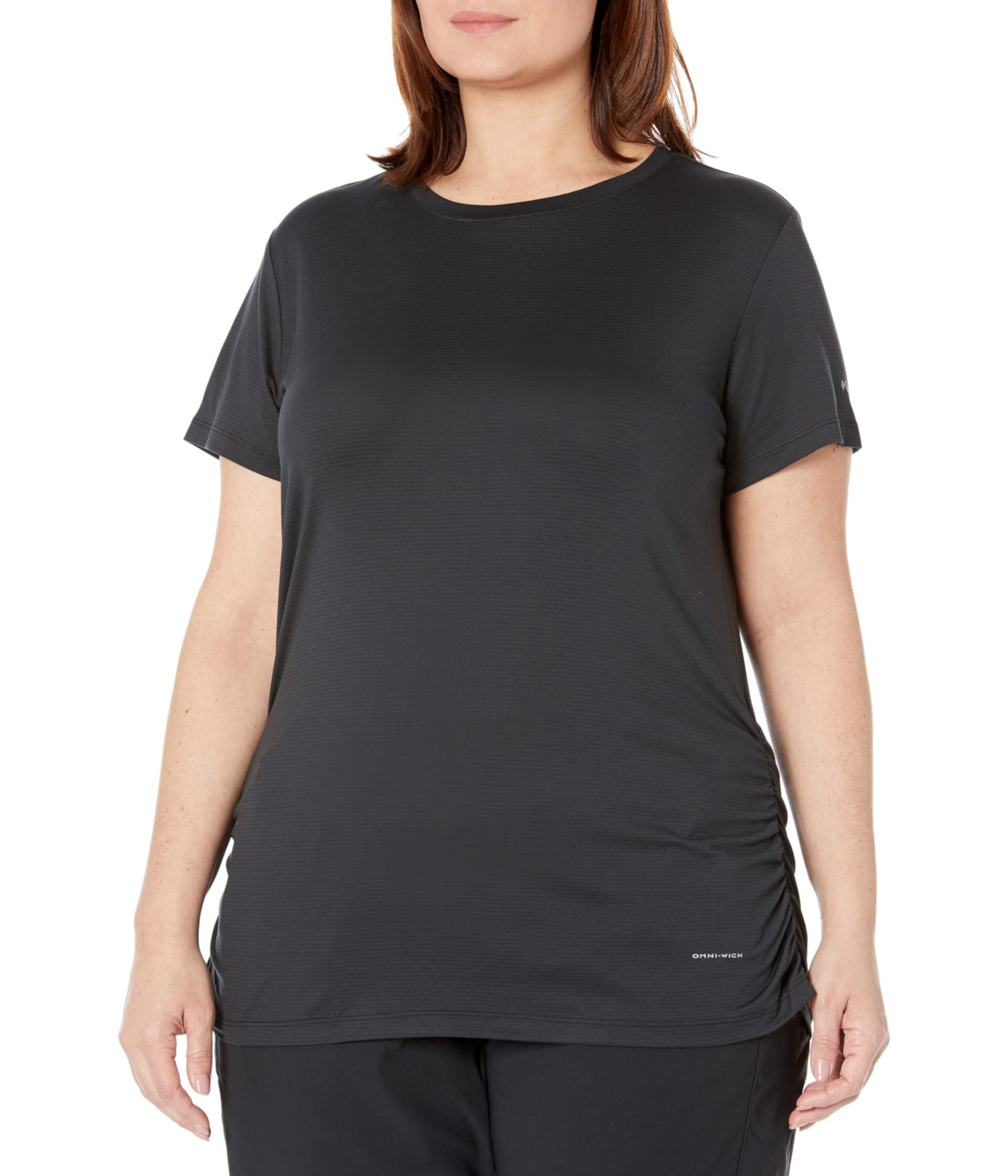 Футболка с коротким рукавом Columbia Plus Size Leslie Falls™ для активного отдыха, защита UPF 50 Columbia