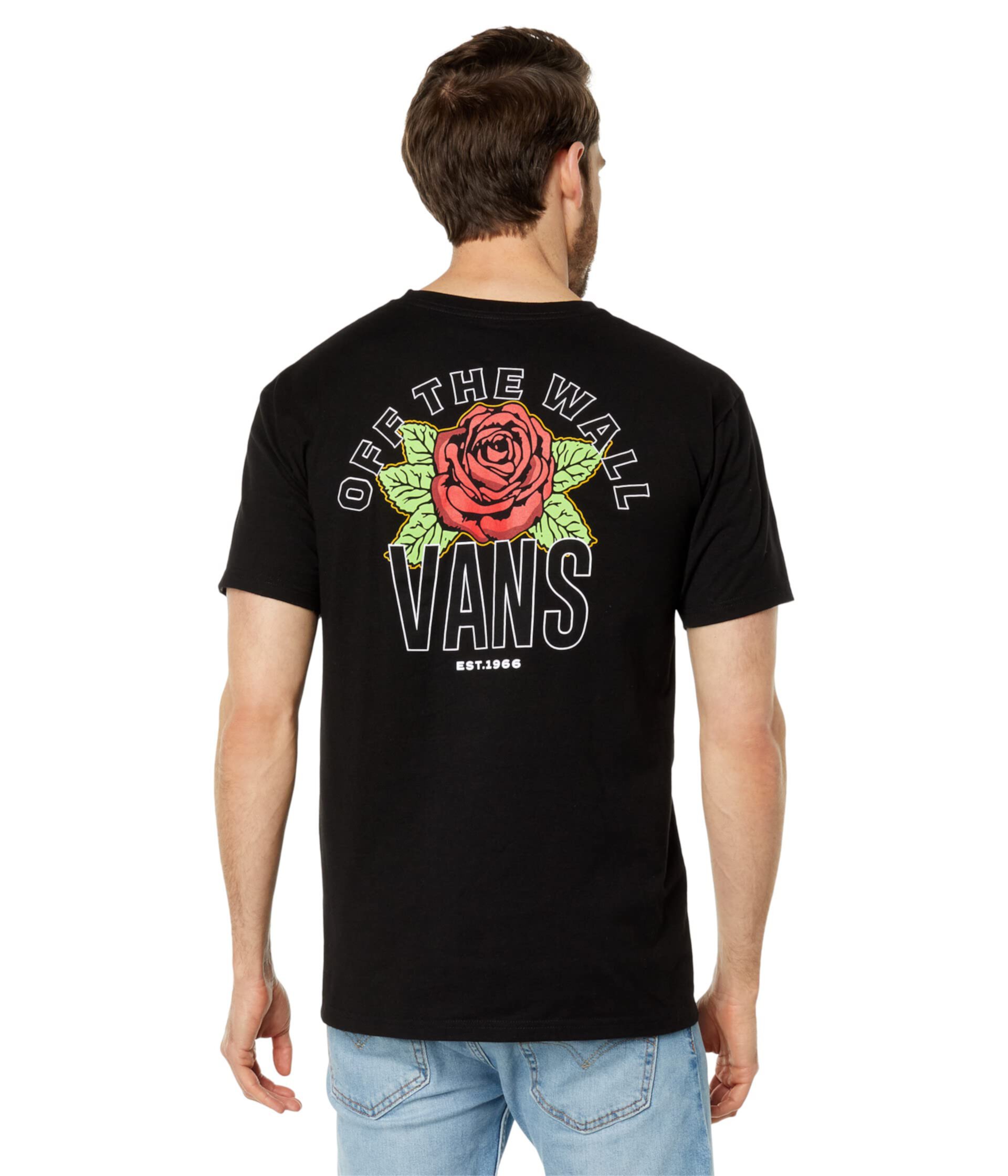 Мужская хлопковая футболка Vans Varsity Floral Short Sleeve Tee Vans