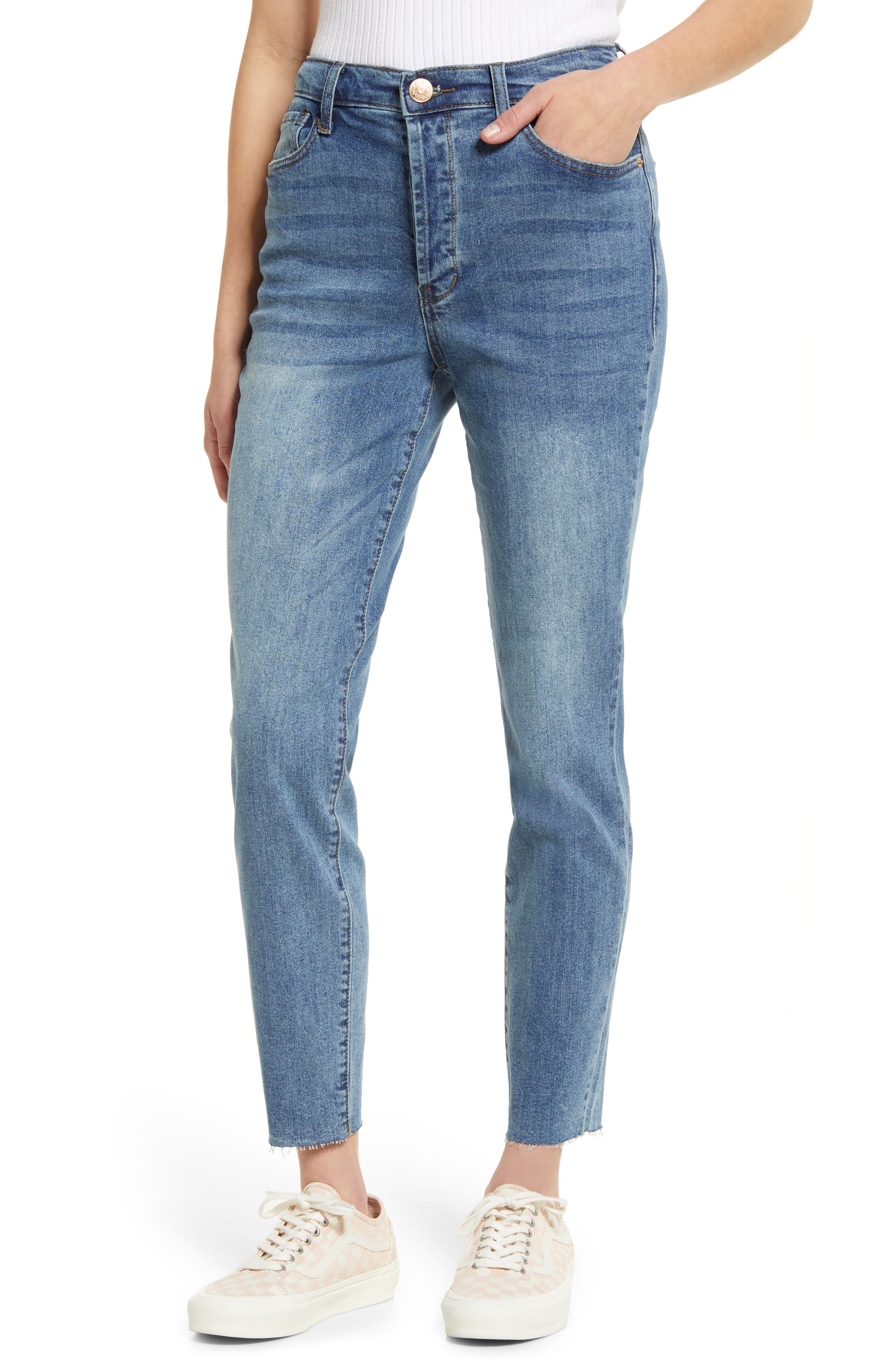 Christy High Waist Tapered Ankle Skinny Jeans STS BLUE