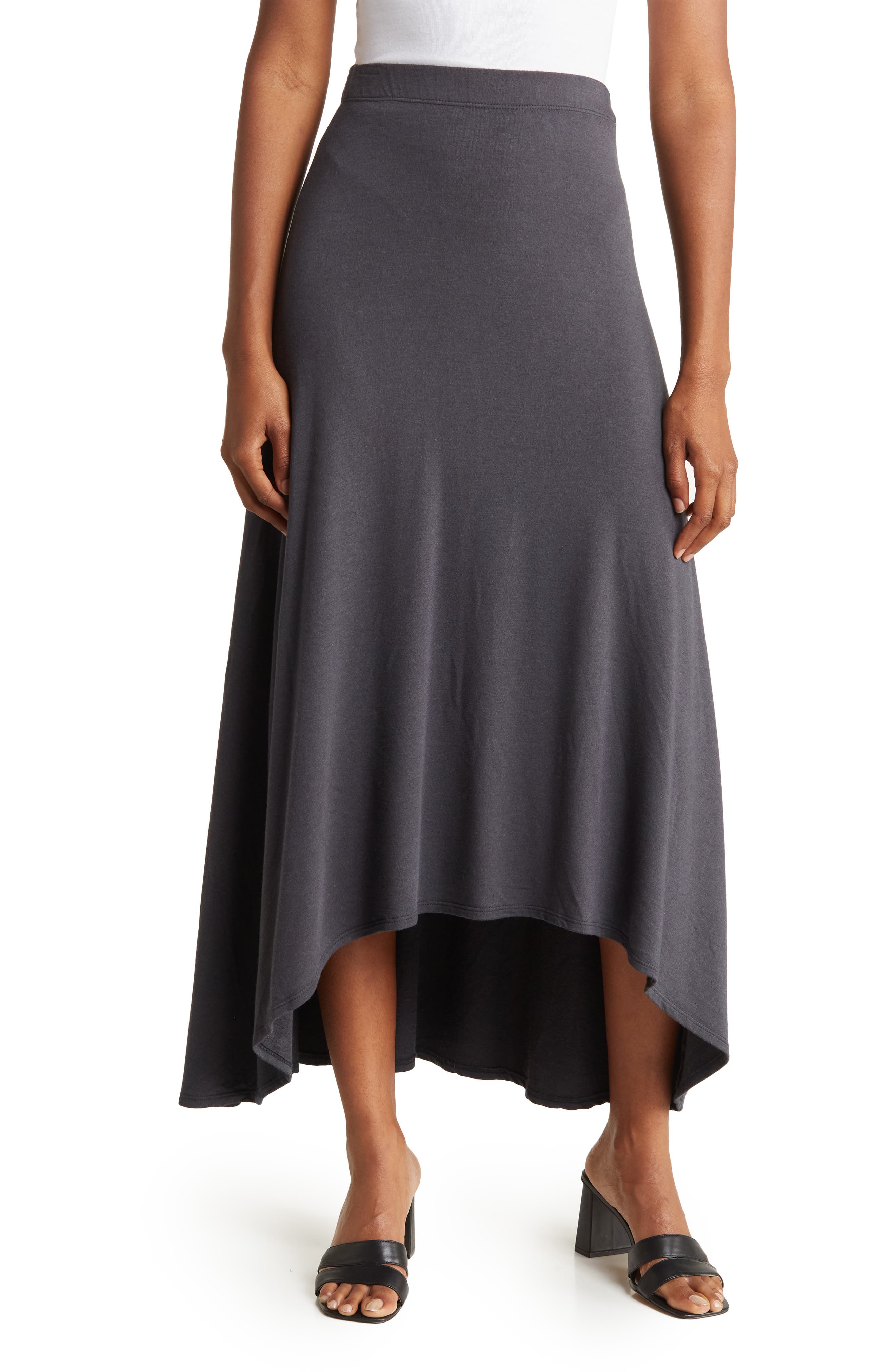 Asymmetric Hi-Low Skirt Go Couture