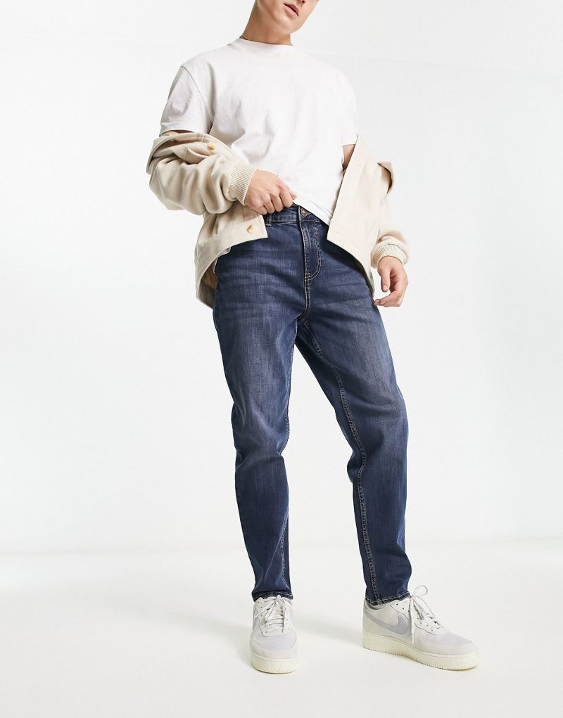 Прямые зауженные джинсы цвета индиго New Look New Look