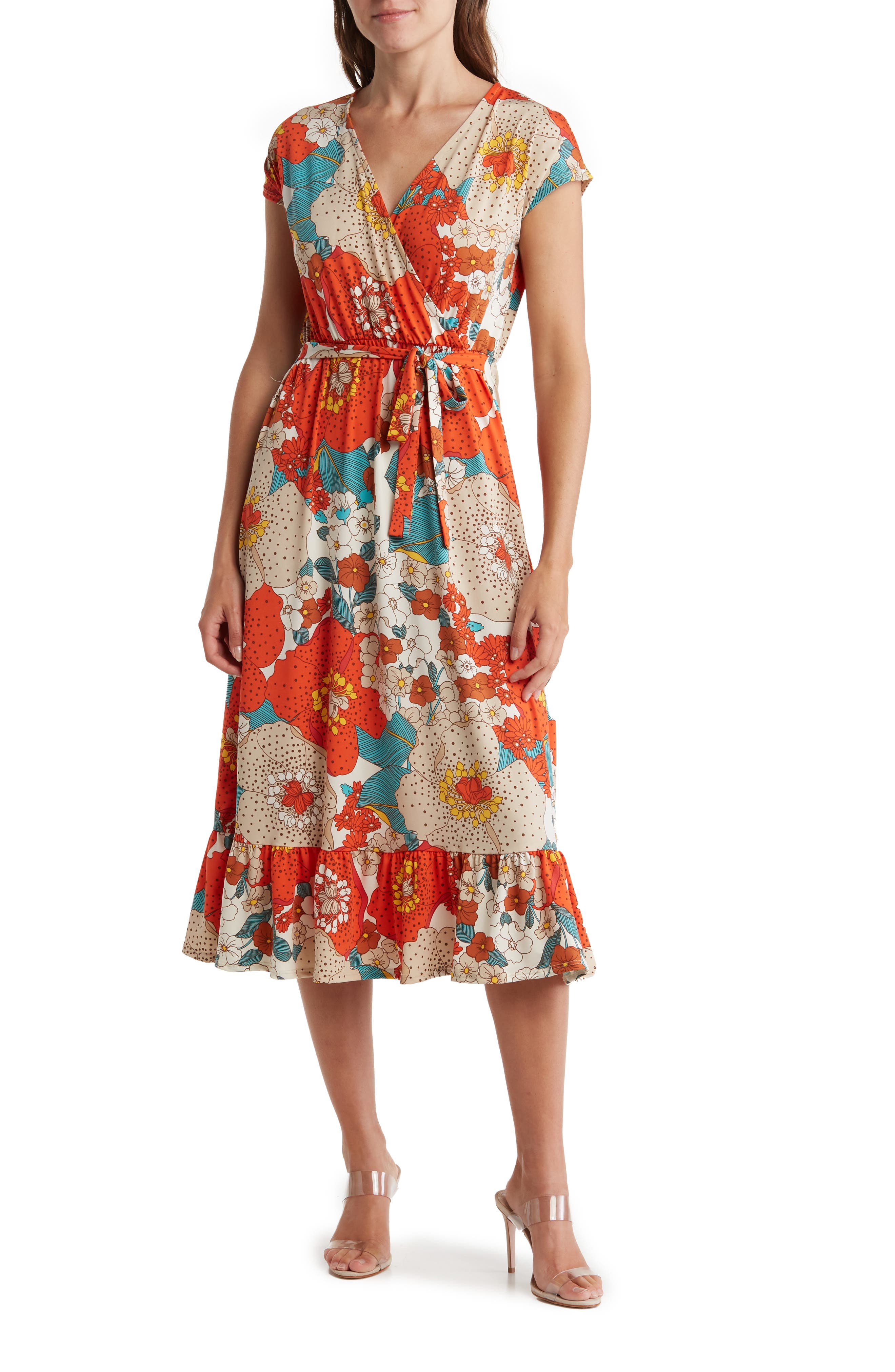 Платье с цветочным принтом и искусственным запахом Velvet Torch
