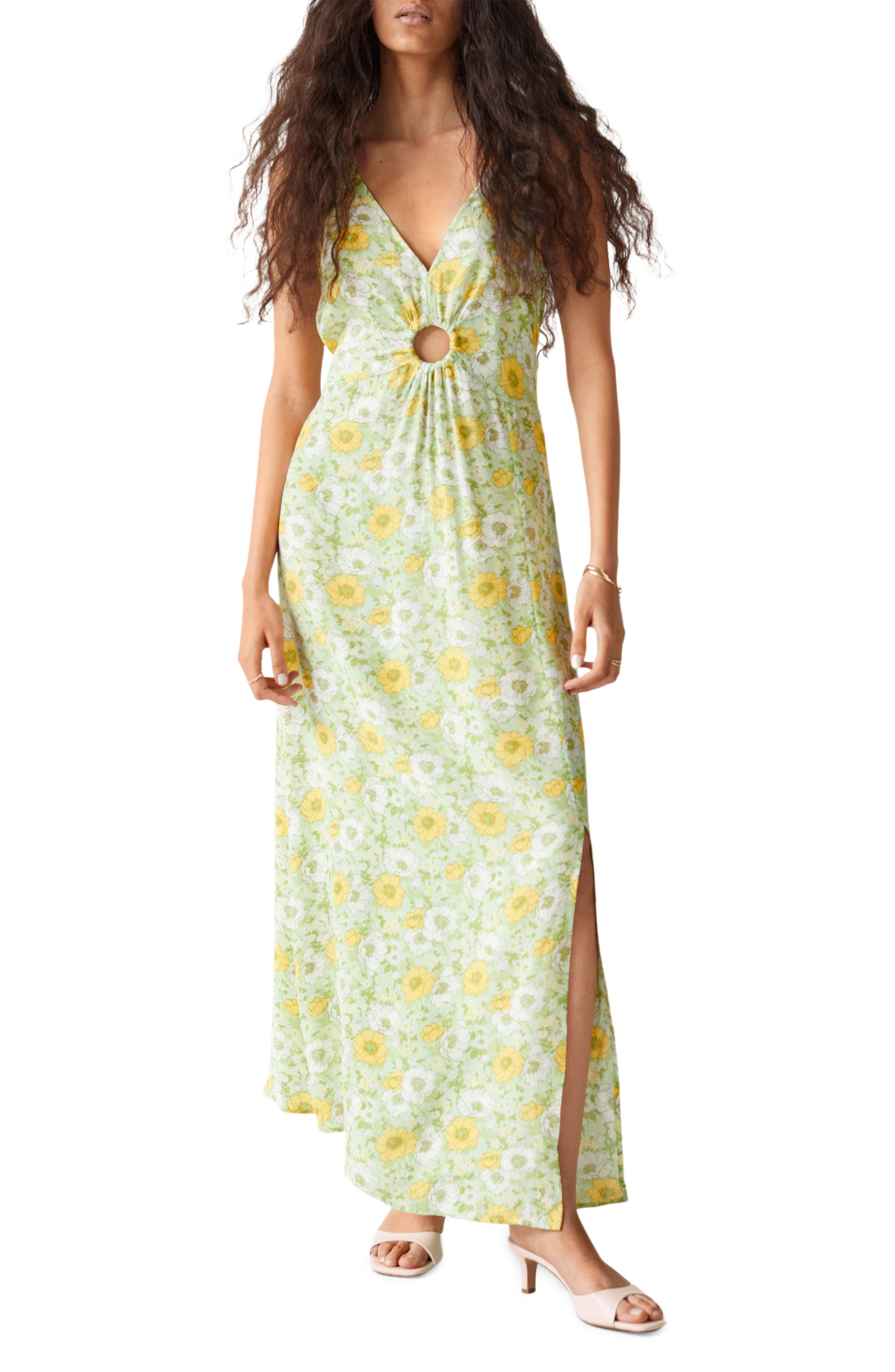 Floral Ring Cutout Maxi Dress & OTHER STORIES